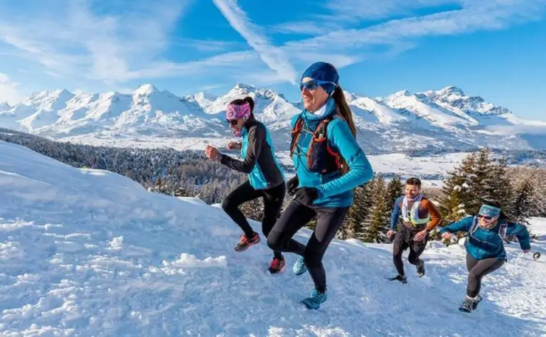 Trail sous la neige
