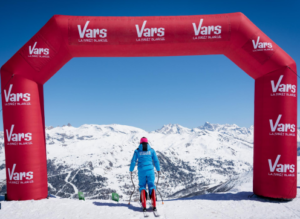 Valentina Greggio, championne française de ski de vitesse à Vars
