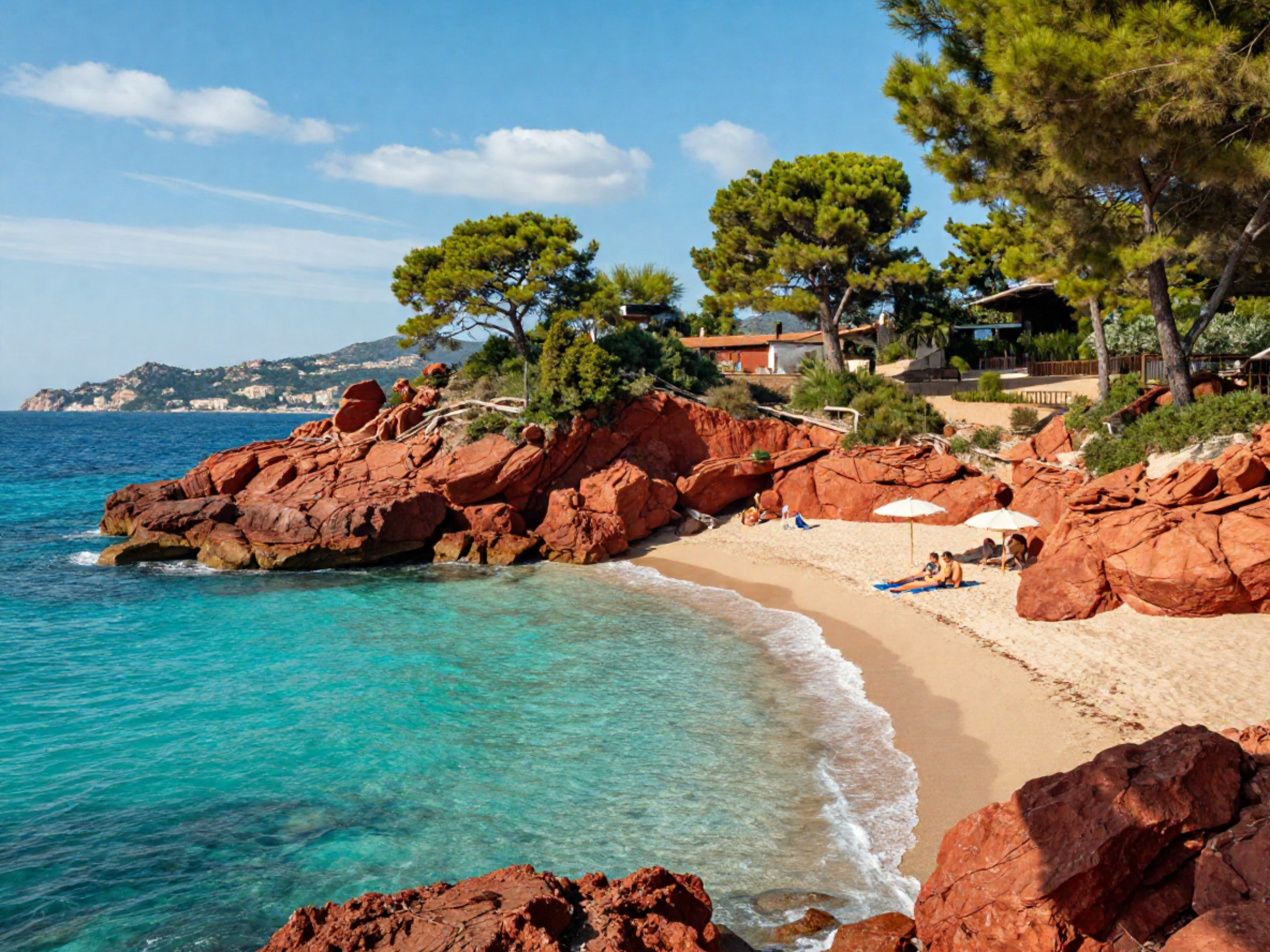 Journée plage à Théoule-sur-Mer