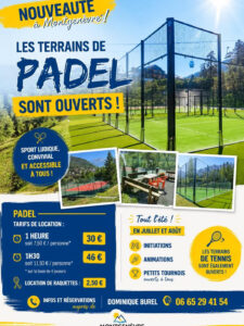 affiche padel Montgenèvre